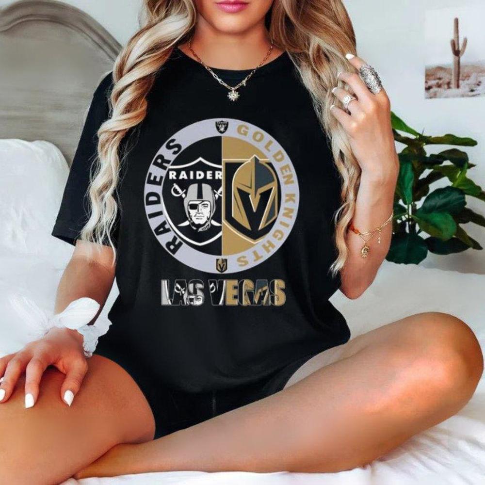 Las Vegas Raiders Vs Vegas Golden Knights Las Vegas Champion 2023 Logo Shirt
